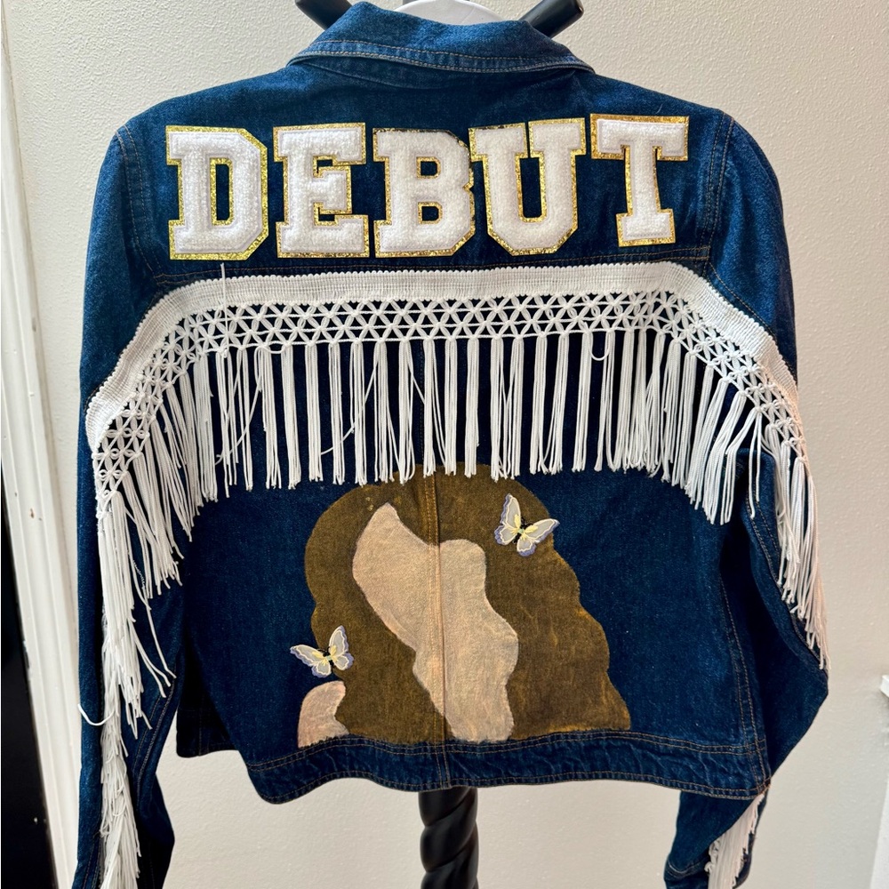 Taylor Swift hand painted Debut Denim Jacket